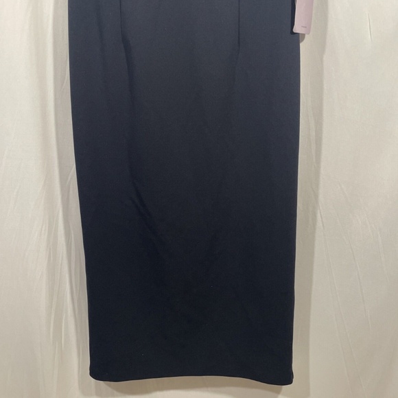 NWT $188‎ JS COLLECTIONS [ 4 ] Mixed Media Soutache Midi Dress In Navy - Picture 9 of 12